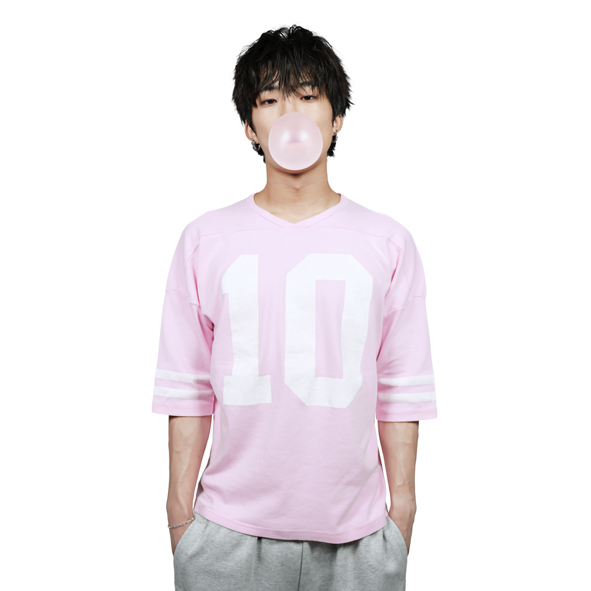 "bubblegum pink" jersey tee